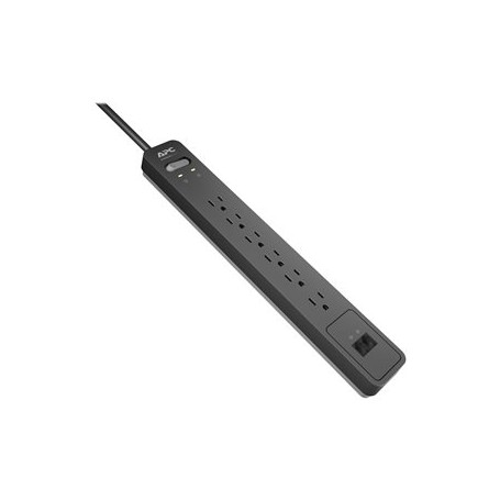 APC PE6T Essential SurgeArrest PE6T, 6 Outlets, Phone Protection, 120V