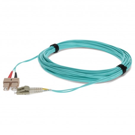 AddOn ADD-SC-LC-3M5OM3 3M 10GB Lomm Fiber Optic Patch Cable OM3 Duplex SC/LC 50/125 Aqua