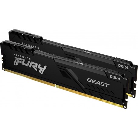 Kingston KF432C16BB1K2/32 Technology 32GB 3200 DDR4 CL16 1GX8 Fury Beast Black