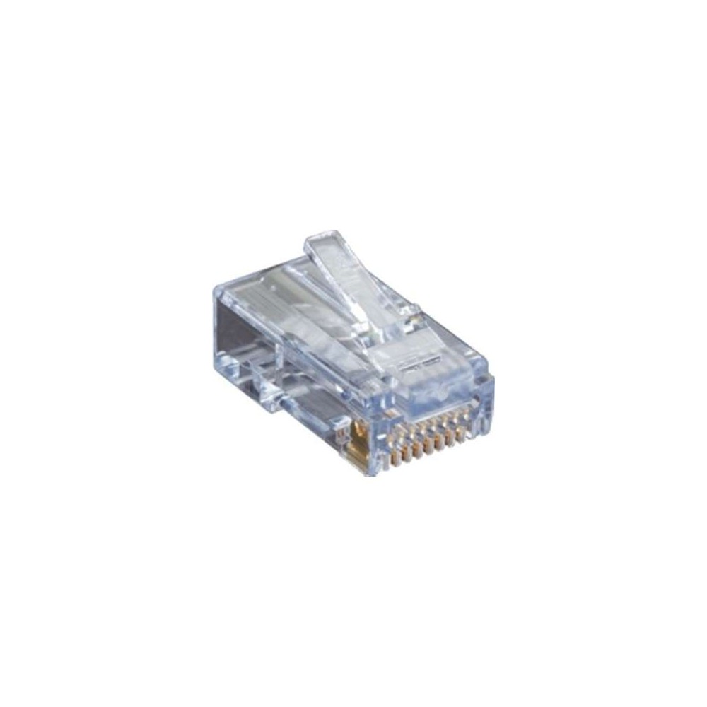 Black Box CAT6 EZ-RJ45 Modular Plug - connector - TAA Compliant -  C6EZUP-100PAK - Cable Connectors 