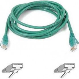Belkin A3L791-10-GRN-S CAT5E Patch Cord Snagless, Green- 10ft