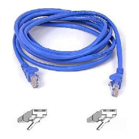 Belkin A3L791-04-BLU-S CAT5e RJ45M 4ft Snag-Less Patch Cable