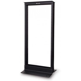 Belkin RK2001 28U 2 Post Open Rack 19 inch Black Aluminum