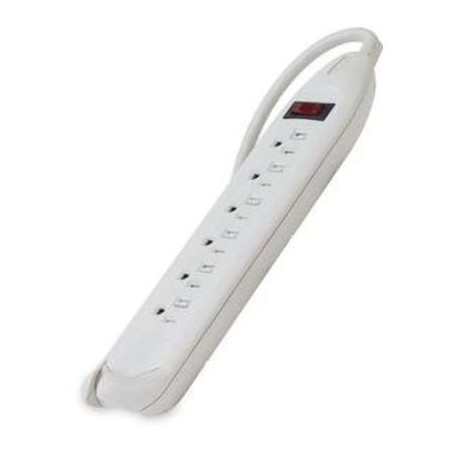 Belkin F9D160-12 6-Outlet Power Strip w/ On-Off Switch 12ft Cord Straight Plug White