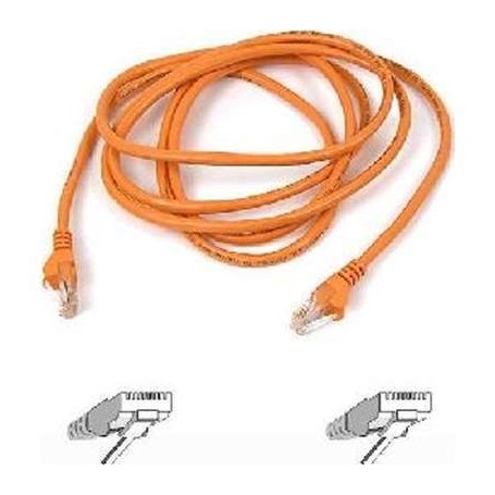 Belkin A3L791-02-ORG CAT5e RJ45 Patch Cable 2-Ft - Orange