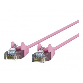 Belkin CE001B02-PNK-S 2FT CAT6 UTP Patch Cable Snagless Pink