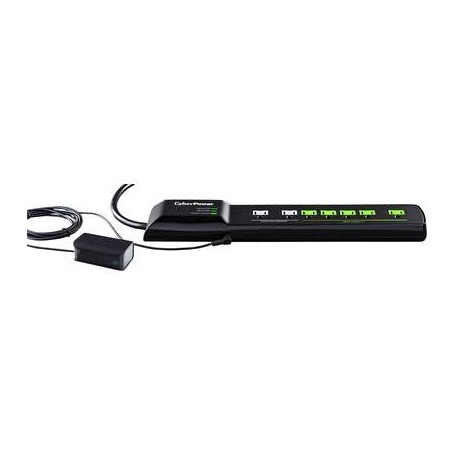CyberPower HT705GR Tier 2 Advanced Power Strip, 1,500 J/125 V, 7 Outlets, 5ft Power Cord