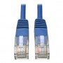 Tripp Lite N002-002-BL 2ft Cat5e 350MHz Strain-relief Molded Patch Cable RJ45 M/M Blue