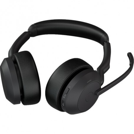Jabra 25599-989-889-01 Evolve2 55 Link380c USB-C Stereo Wireless Headset with Stand