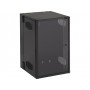 Black Box WMD19-2425-PQU Wallmount Cabinet Enclosure - 19U, 24-in. W x 25-in. D, 19-in.