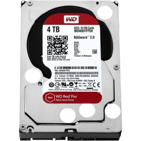 WD WD4001FFSX Red Pro 4TB NAS Hard Disk Drive - 7200 RPM SATA 6 Gb/s 64MB Cache 3.5 Inch