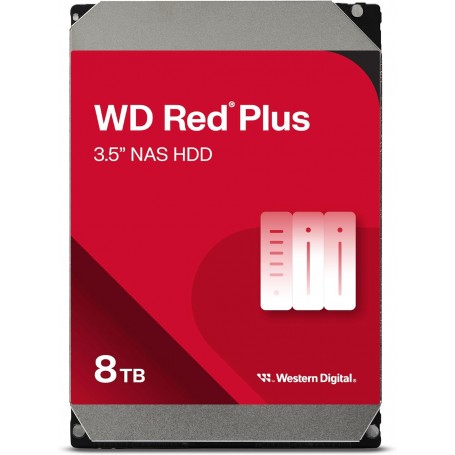 Western Digital WD80EFPX Hard Drive 8TB 3.5 SATA WD Red Plus NAS Hard Disk Drive