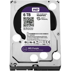 Western Digital WD60PURX Purple 6TB Surveillance Hard Disk Drive - 5400 RPM