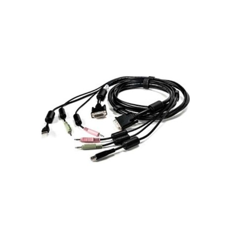 Vertiv CBL0118 6FT Cable Assembly 1-DVI-I/1-USB/2-Audio