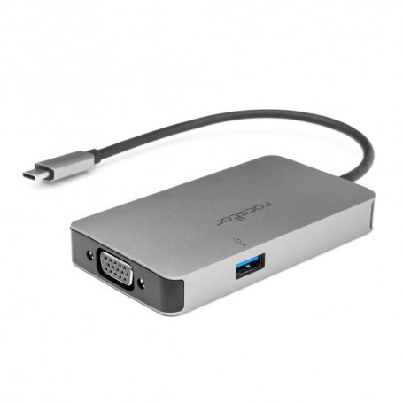 ROCSTOR VT0012-01 USB-C Docking Station with Dual 4K Display, 85W PD