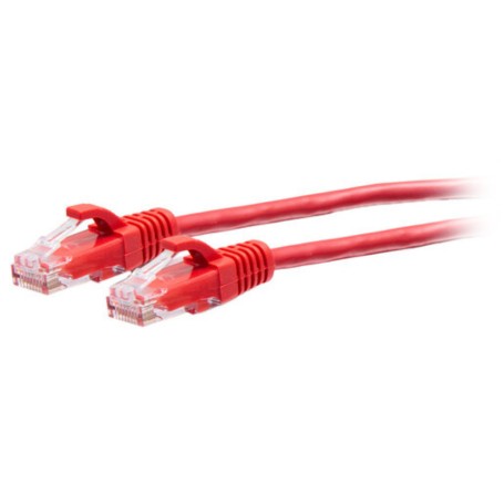 C2G C2G30166 25FT CAT6A Red Slim Patch Cable