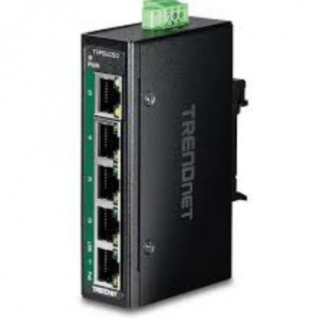 TRENDnet TI-PGLC50 5 Port Industrial Gigabit PoE Mini Switch