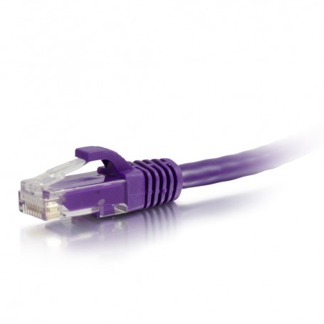 C2G 50816 0.5ft (0.15m) Cat6a Snagless Unshielded Ethernet Patch Cable - Purple