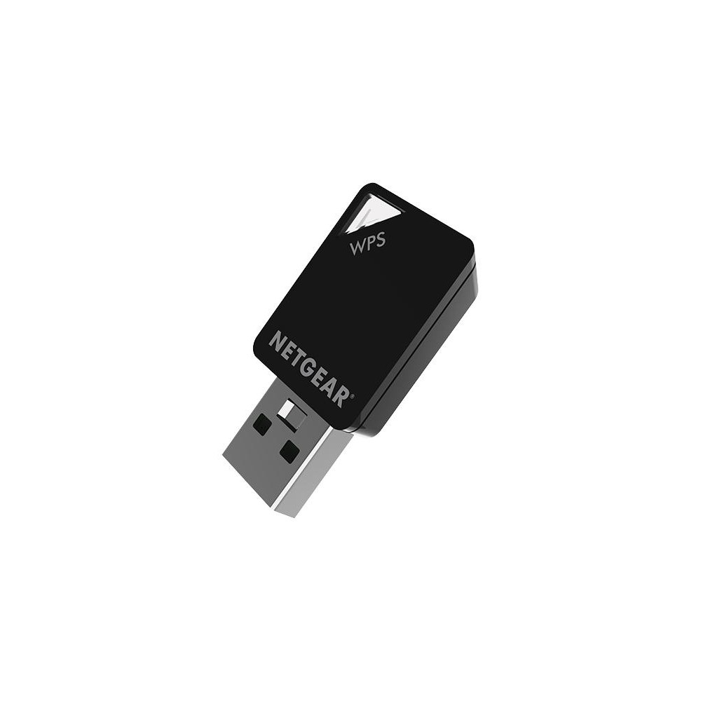 NETGEAR AC600 Wi-Fi USB 2.0 Adapter for Desktop | Dual Band WiFi Wireless Internet (A6100-10000S), Black - DC Supplies.net