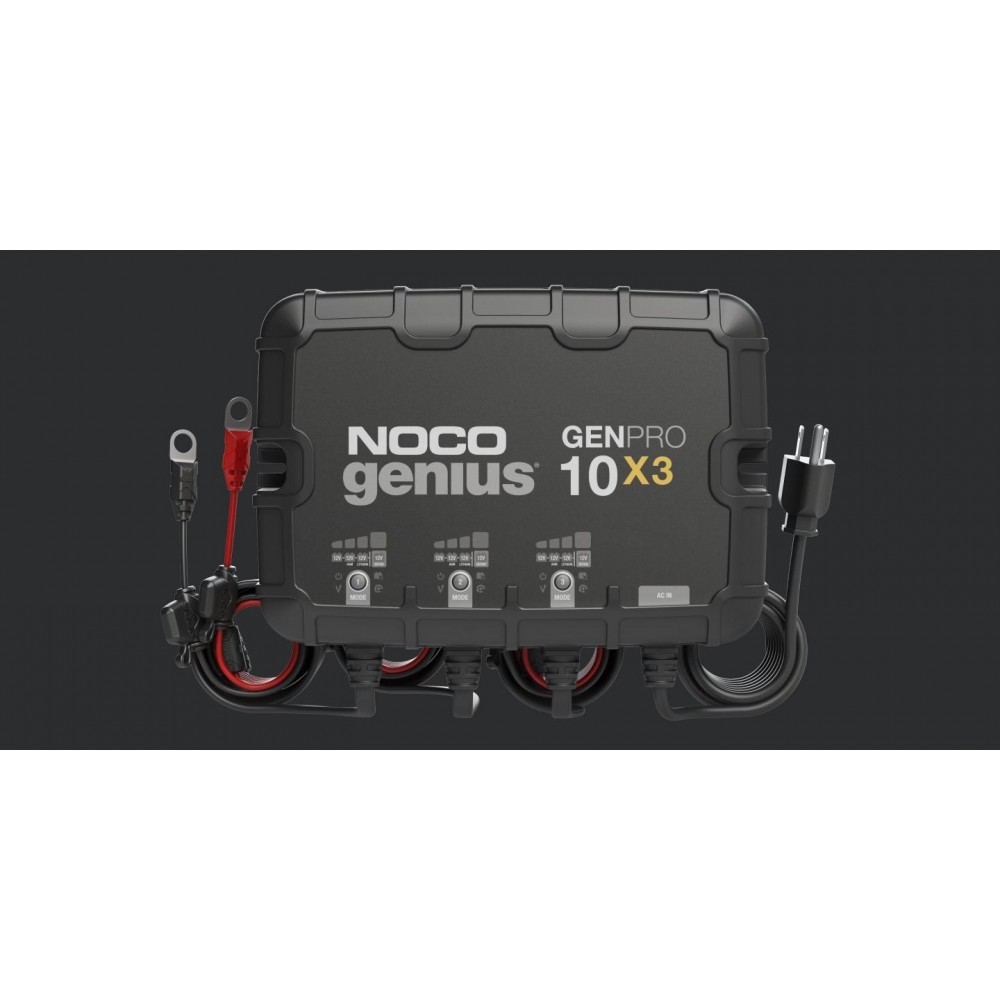 NOCO Genius GENPRO10X3 3-Bank 30 Amp On-Board Charger